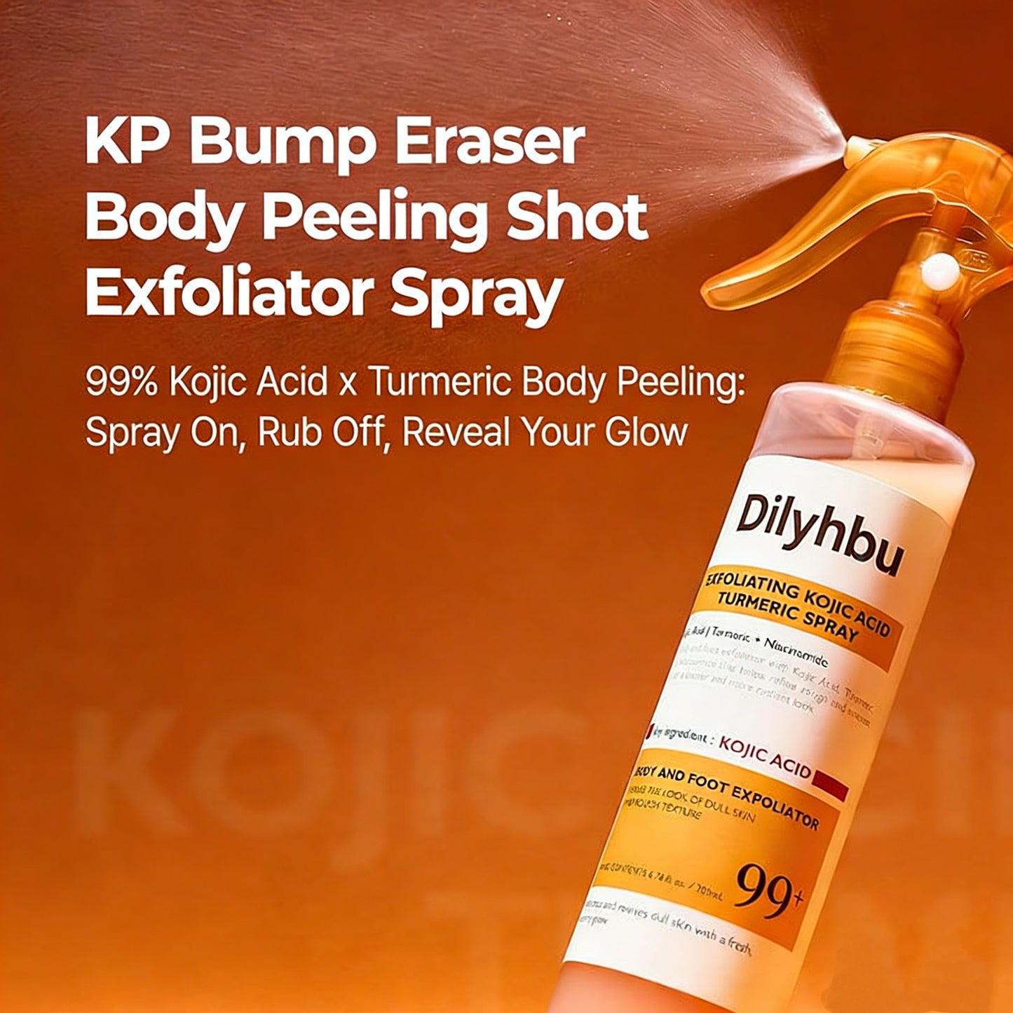 Peel Shot Keratin Care Kojic Acid Turmeric Spray  Pore Clearing Exfoliating Formula Skin Repair Scrub
